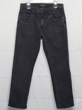 Urban Star Mens Jeans 34 X 30 Straight Leg Stretch Black Premium Denim Pants